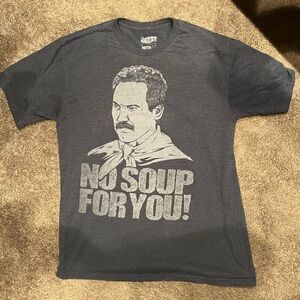 Seinfeld No Soup For You! Graphic Tee - Charcoal Gray